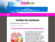 Tablet Screenshot of bingo1015.com